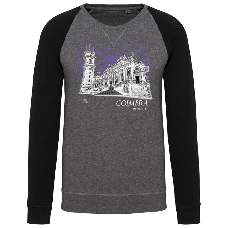 Sweatshirt Bicolor sem capuz Universidade de Coimbra