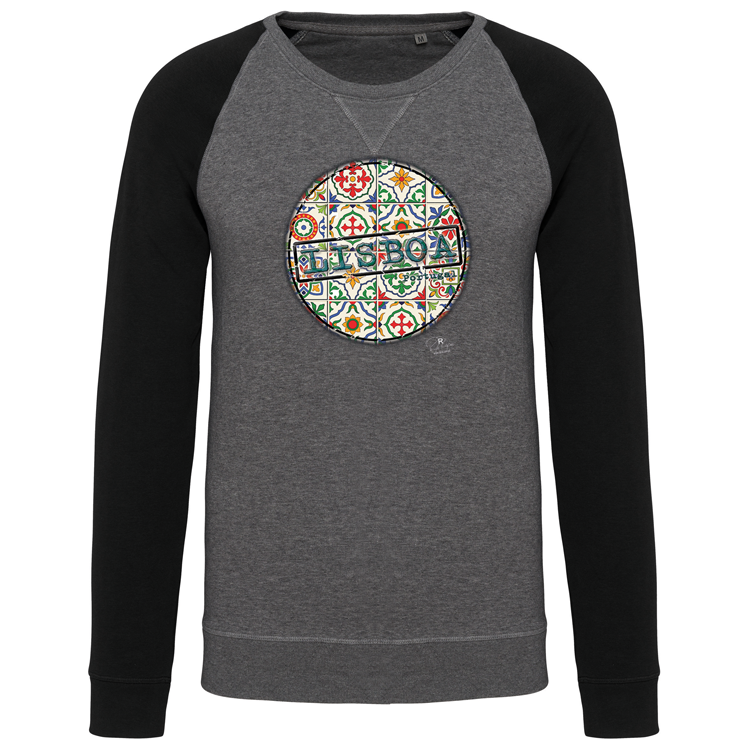 Sweatshirt Bicolor sem capuz Pin Lisboa