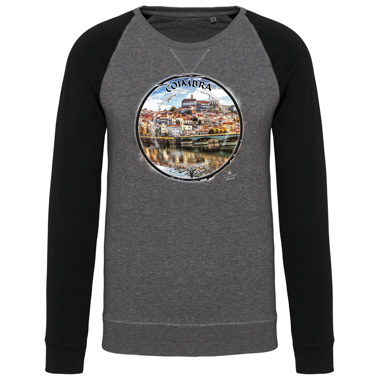 Sweatshirt Bicolor sem capuz Selo Coimbra
