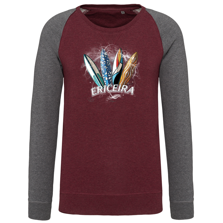 Sweatshirt Bicolor sem capuz Surfboards Ericeira