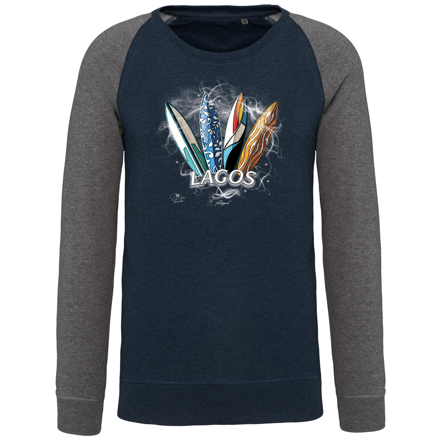 Sweatshirt Bicolor sem capuz Surfboards Lagos