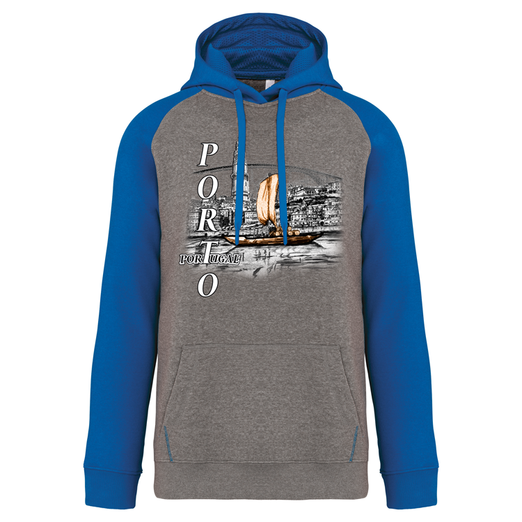 Sweatshirt Bicolor com capuz Ribeira