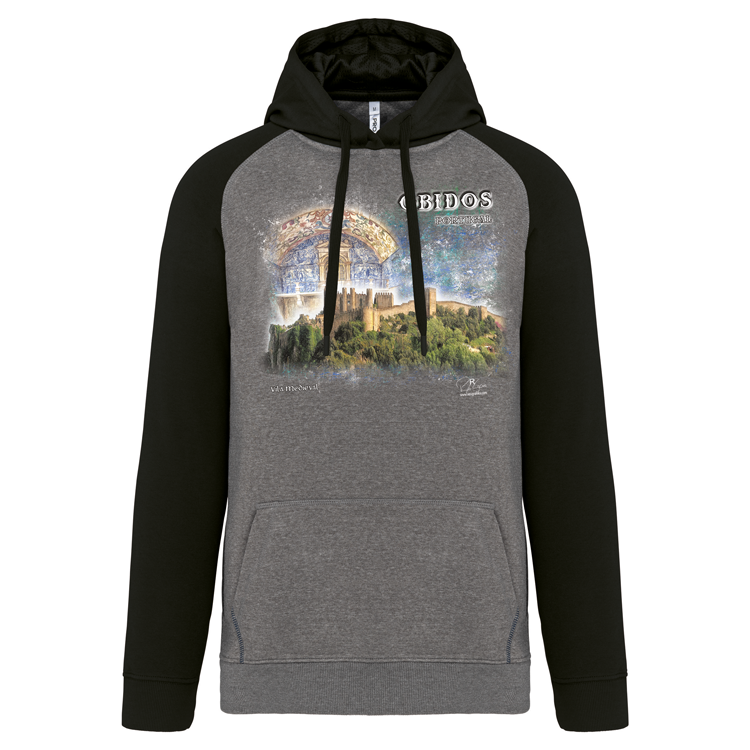 Sweatshirt Bicolor com capuz Vila Medieval