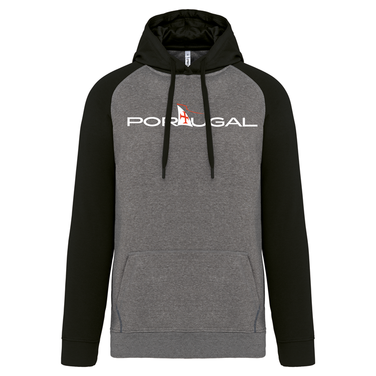 Sweatshirt Bicolor com capuz Vela