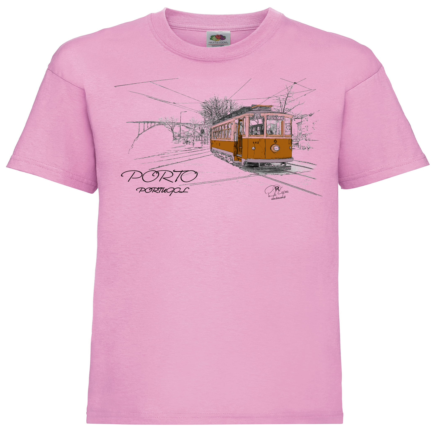 T-shirt Fruit of the Loom Kids Carmo
