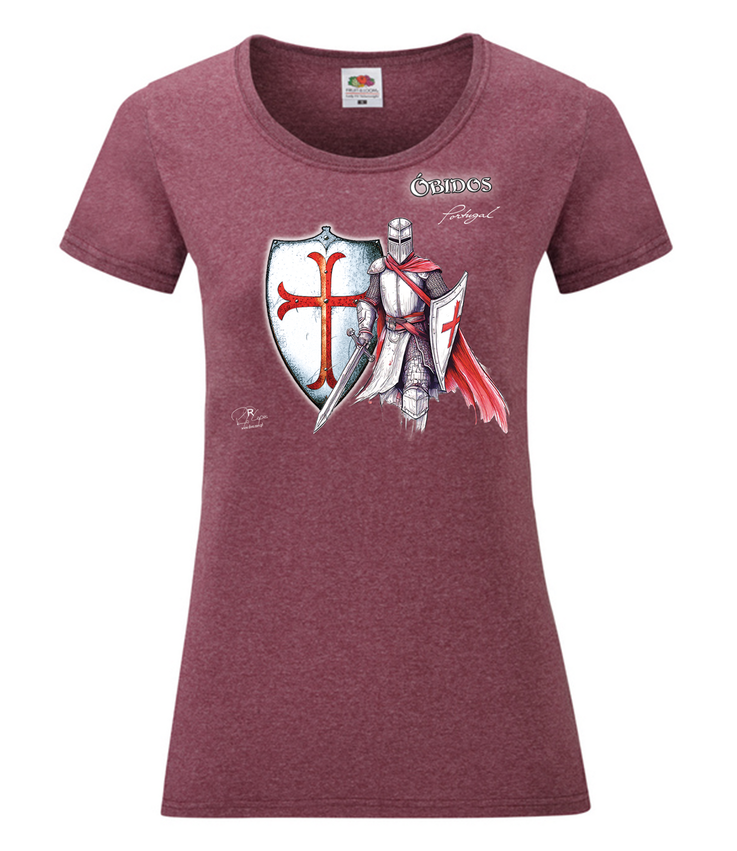 T-shirt Senhora Templário Óbidos