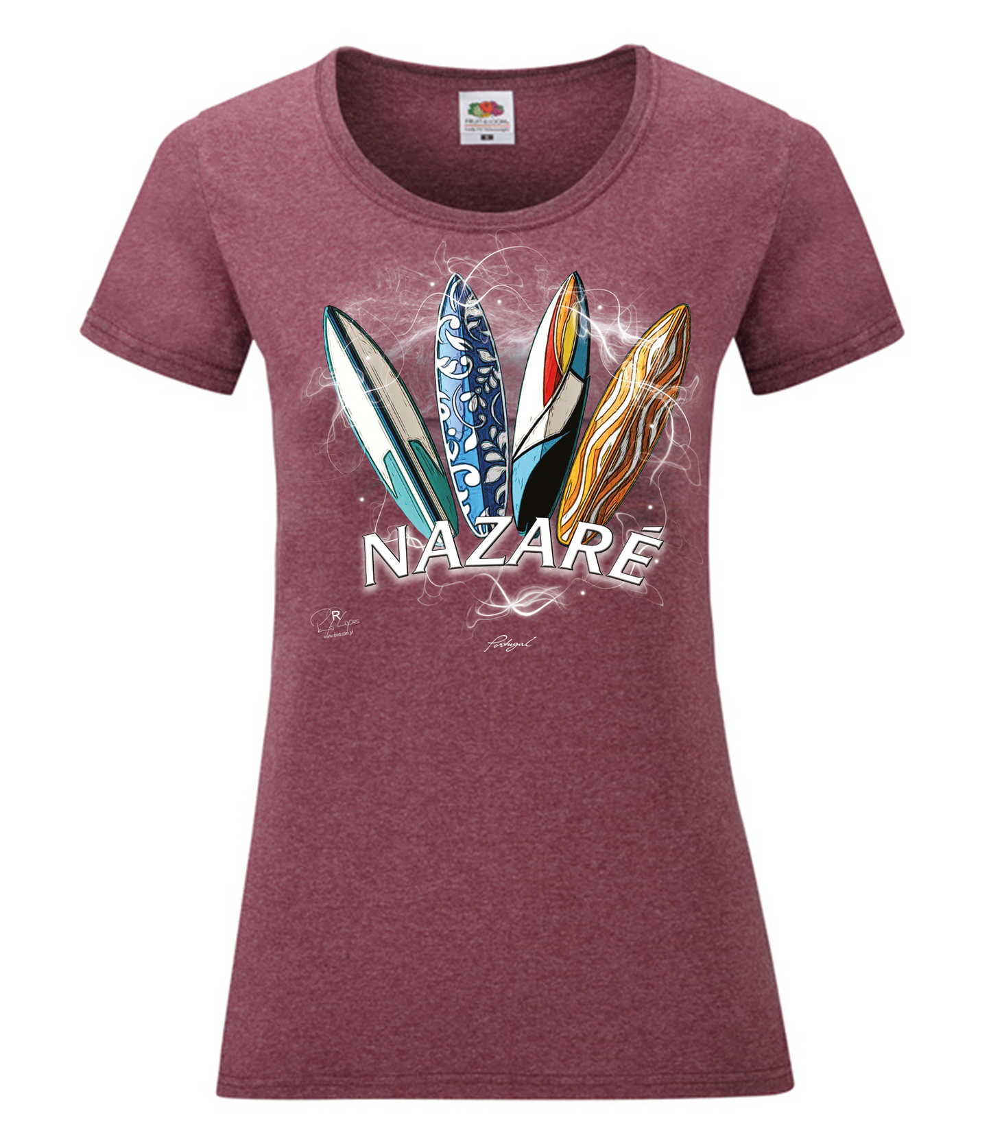 T-shirt Senhora Surfboards Nazaré