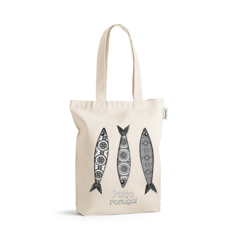 Saco de Algodão Crú 220g 3 Sardinhas Porto