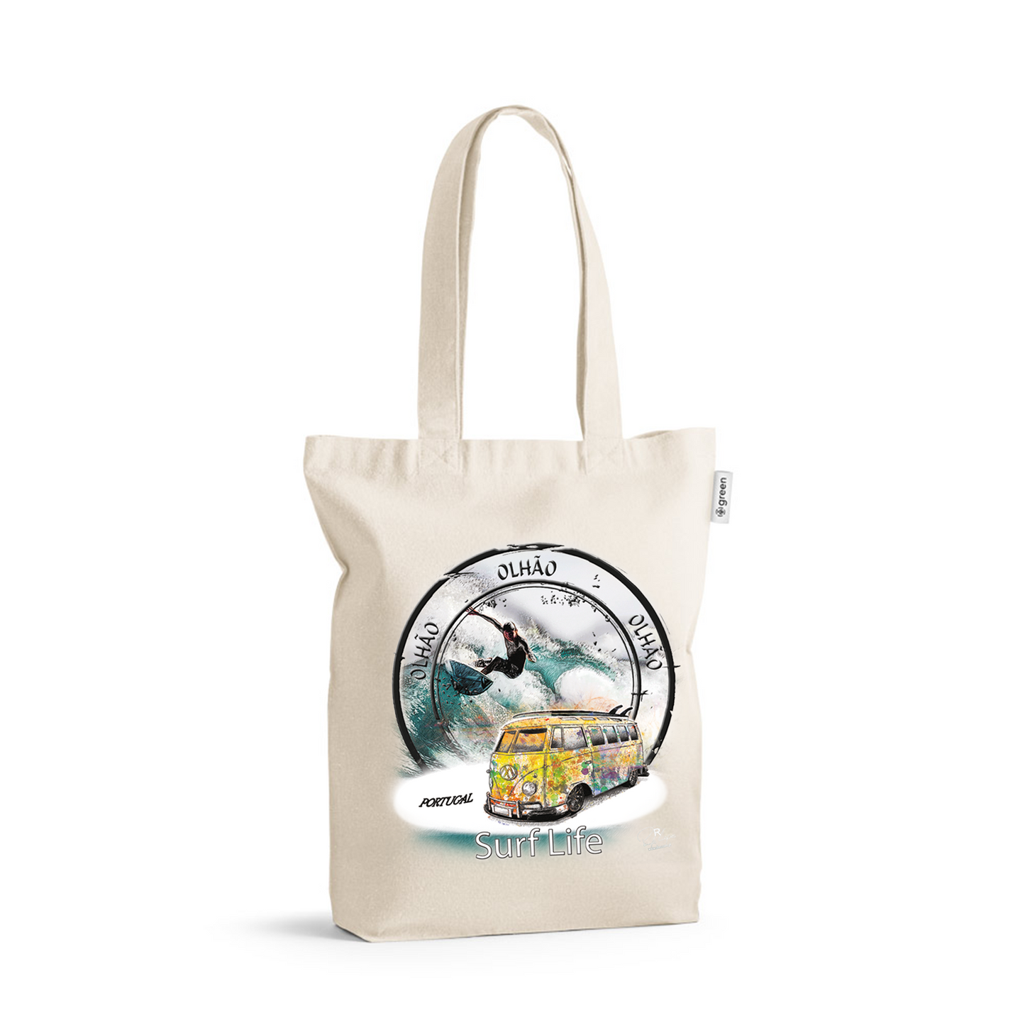 Saco de Algodão Crú 220g Surf Life Olhão