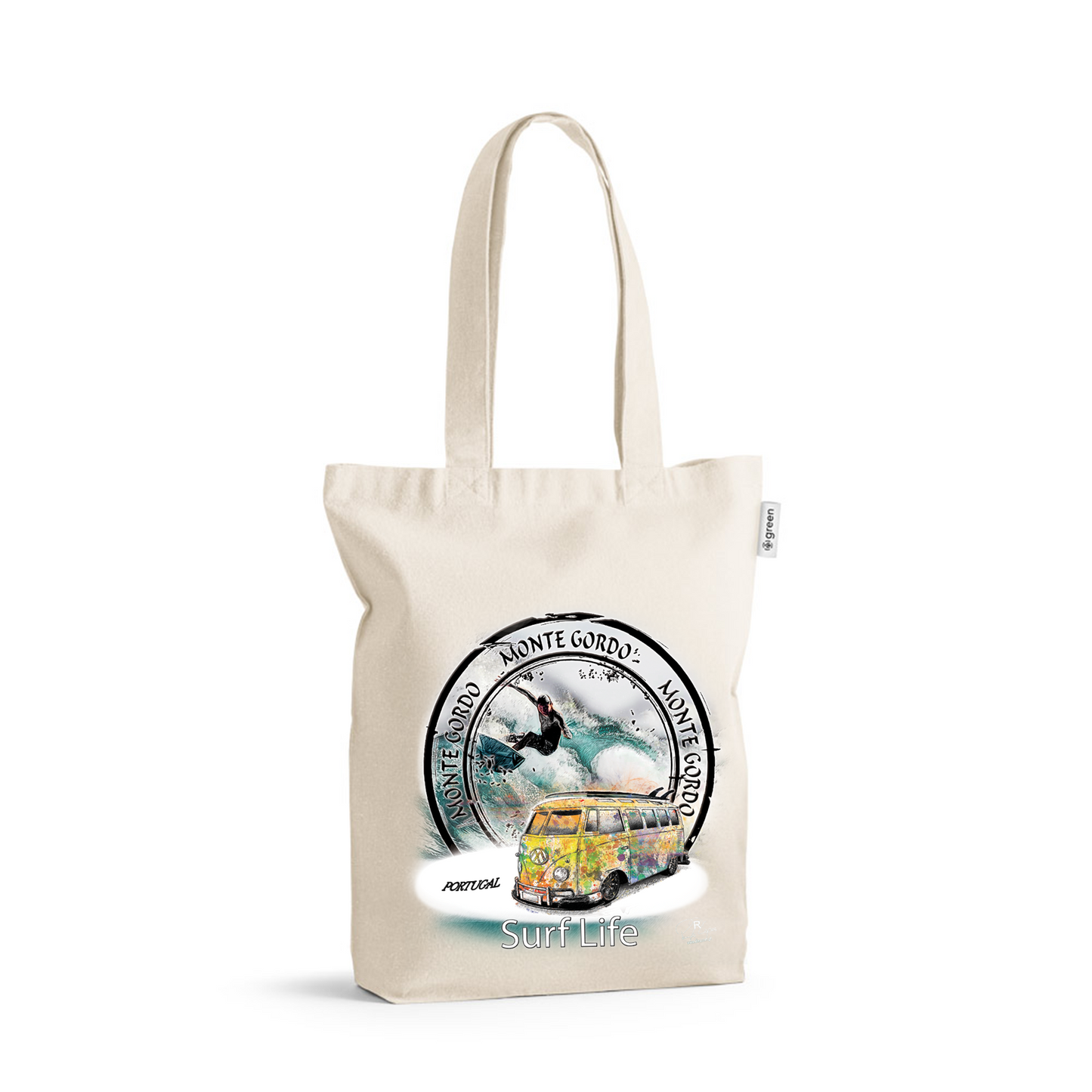 Saco de Algodão Crú 220g Surf Life Monte Gordo