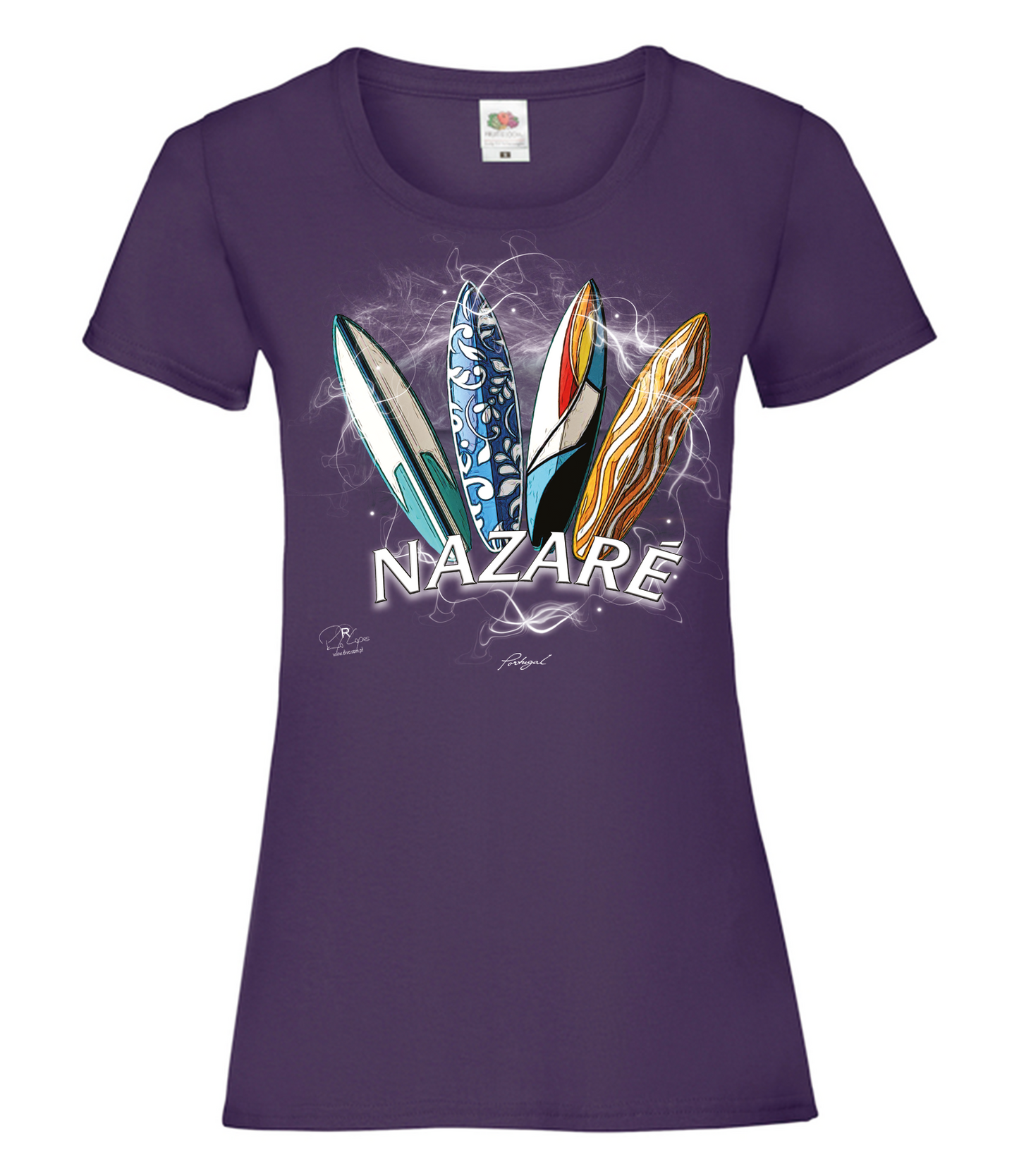 T-shirt Senhora Surfboards Nazaré