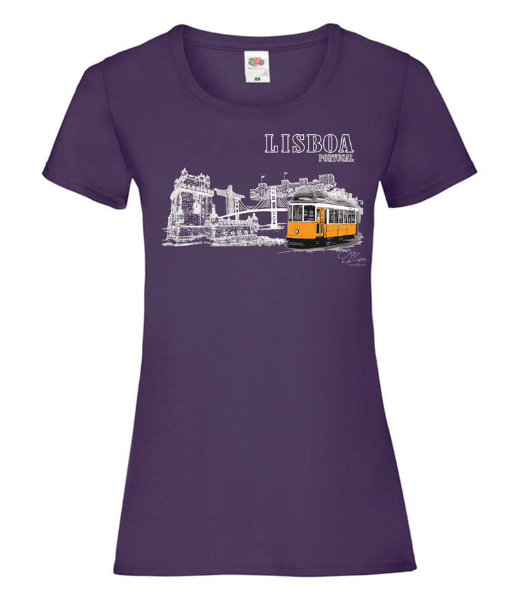 T-shirt Senhora Monumentos Lisboa