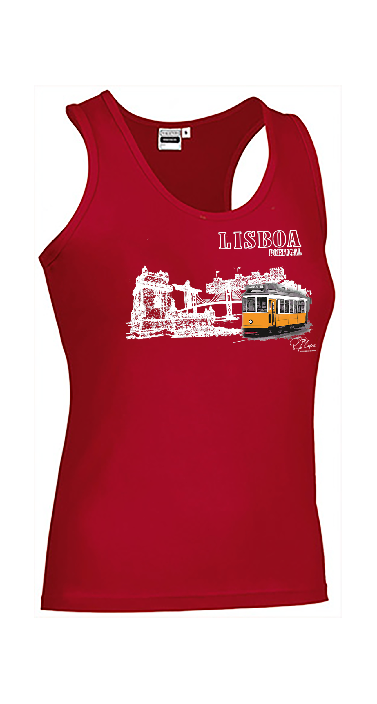 T-shirt Alças Senhora Monumentos Lisboa