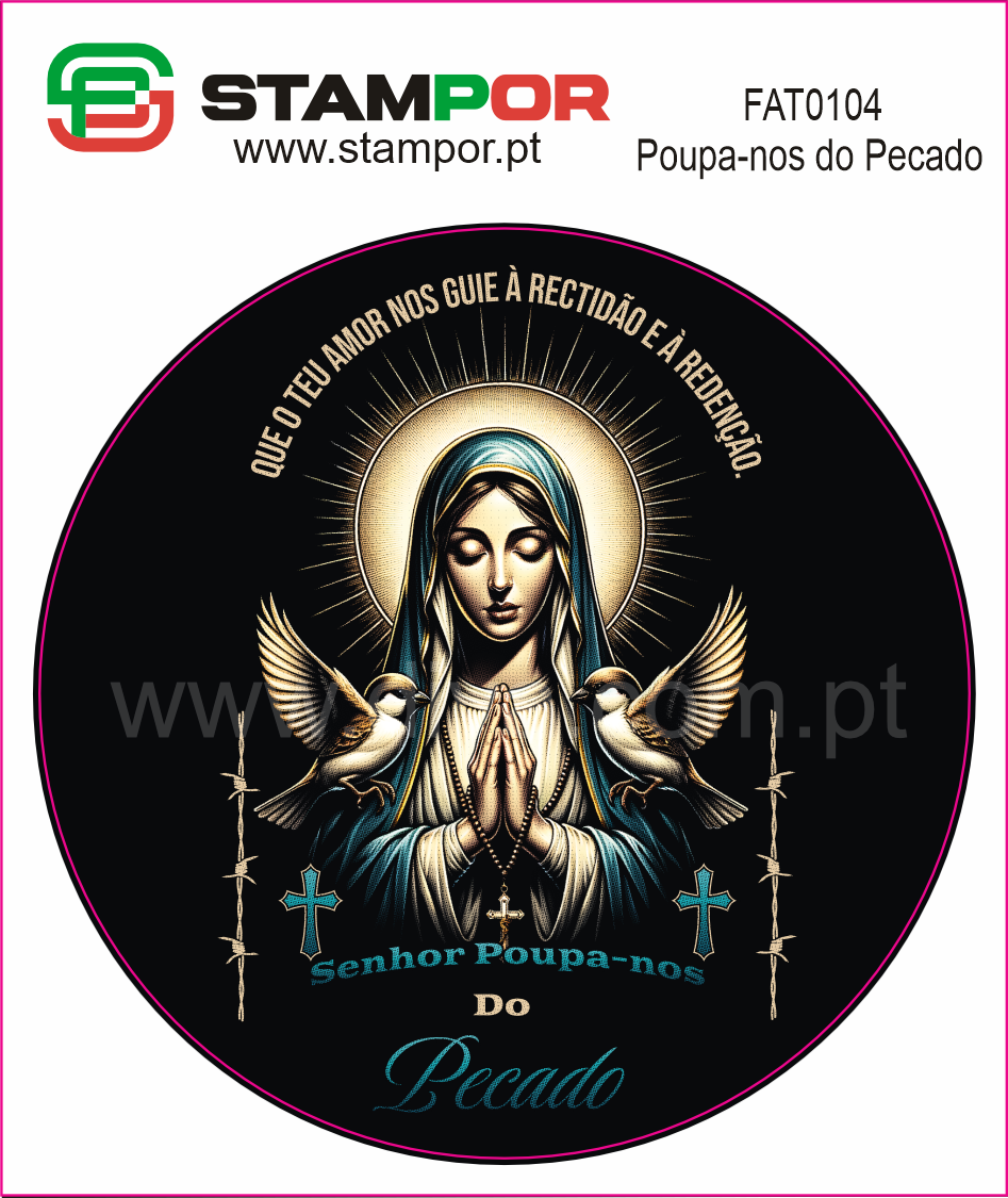 Sticker Poupa-nos do Pecado