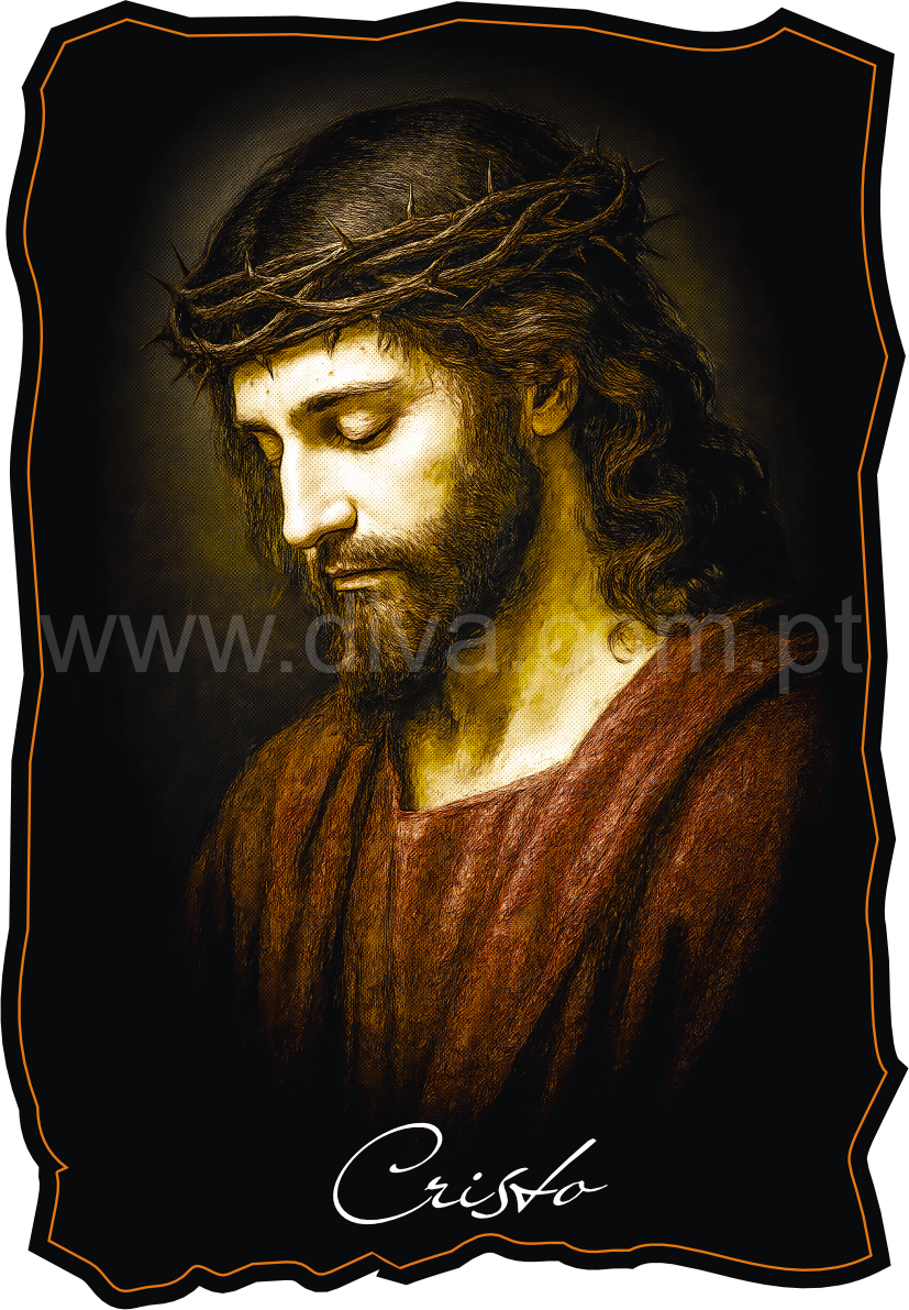 Magnético de Madeira Sagrado Jesus