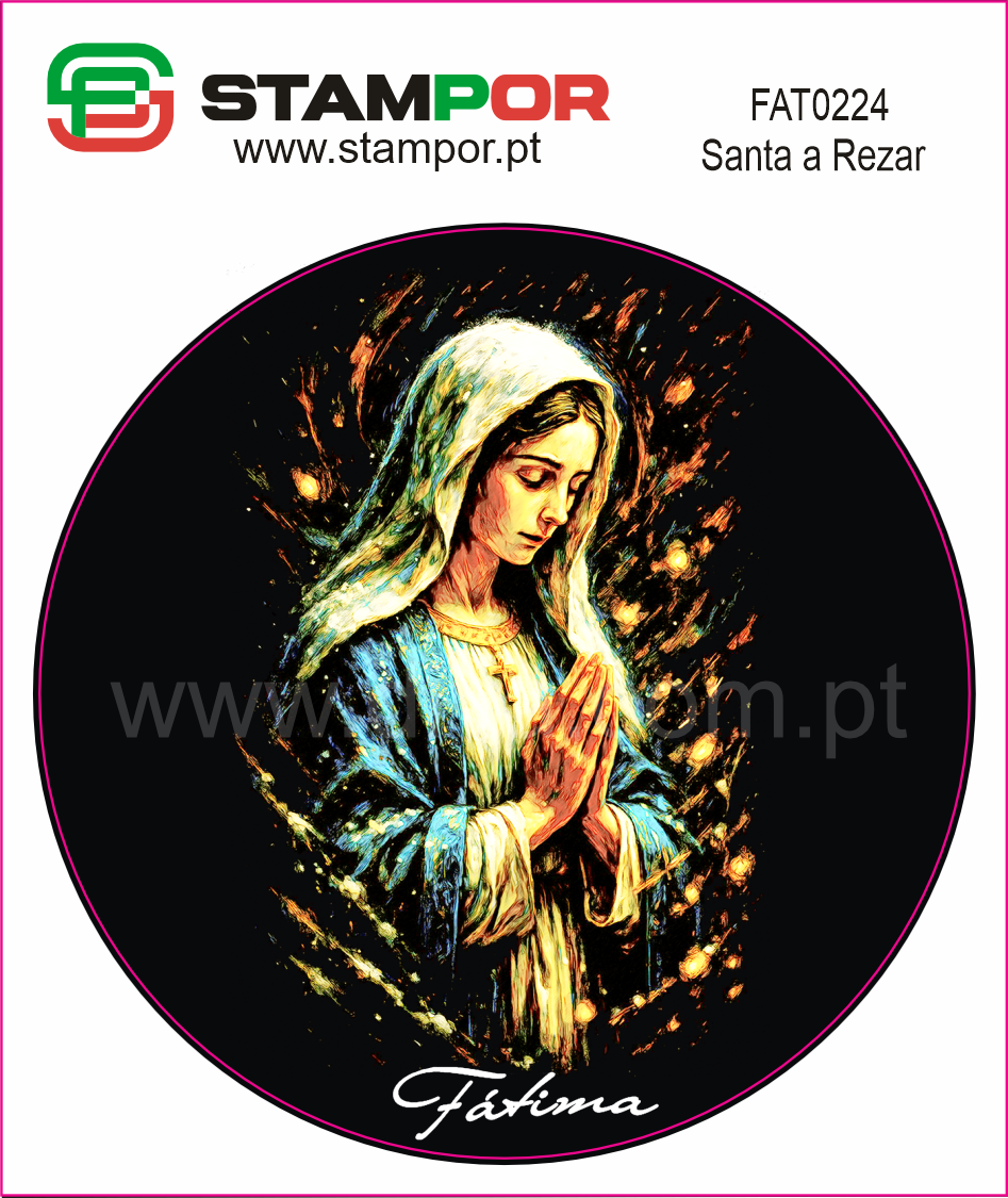 Sticker Santa a Rezar