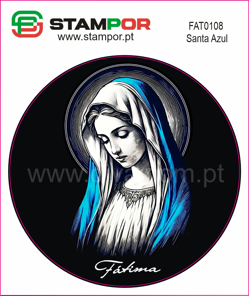 Sticker Santa Azul