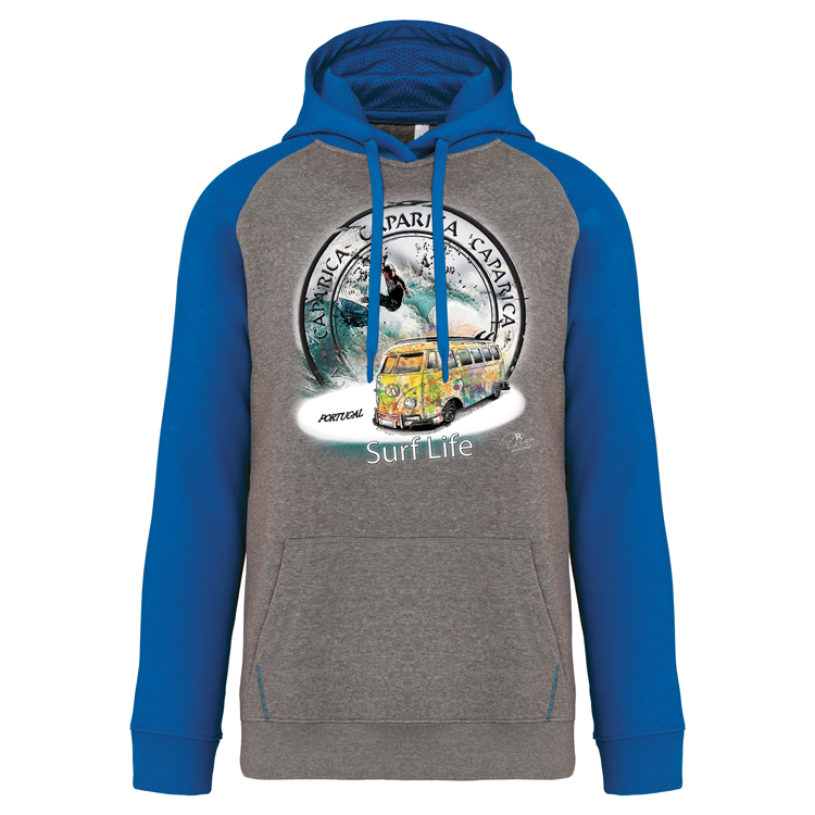 Sweatshirt com capuz Surf Life Caparica