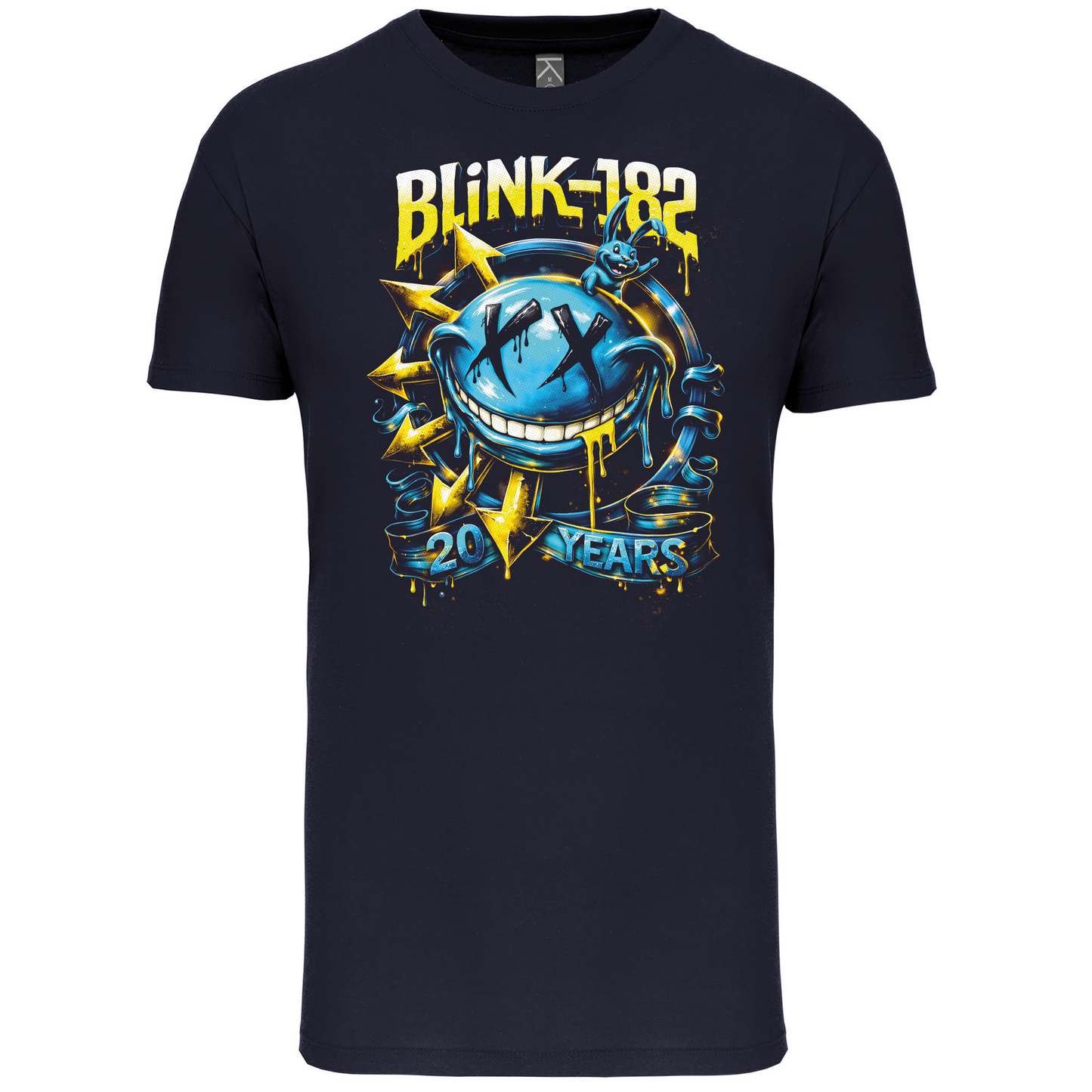 T-Shirt Algodão Biológico Blink 182, 20 years