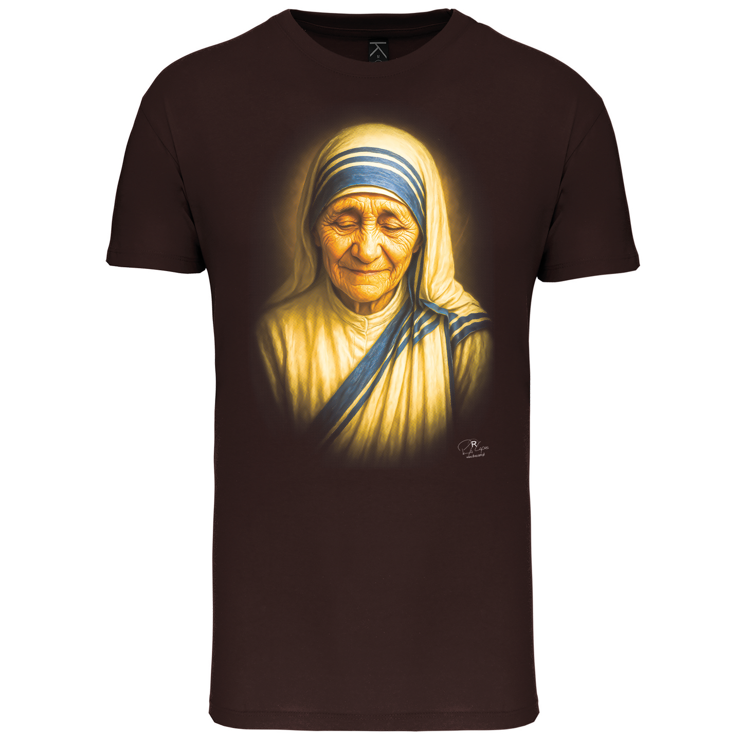 T-Shirt Algodão Biológico Madre Teresa de Calcutá