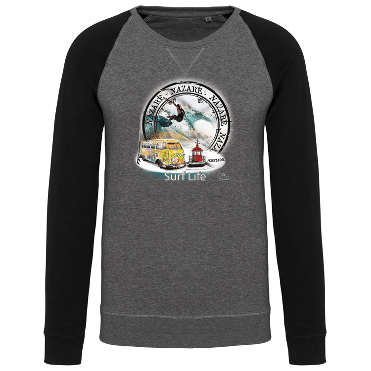 Sweatshirt sem capuz Surf Life Nazaré