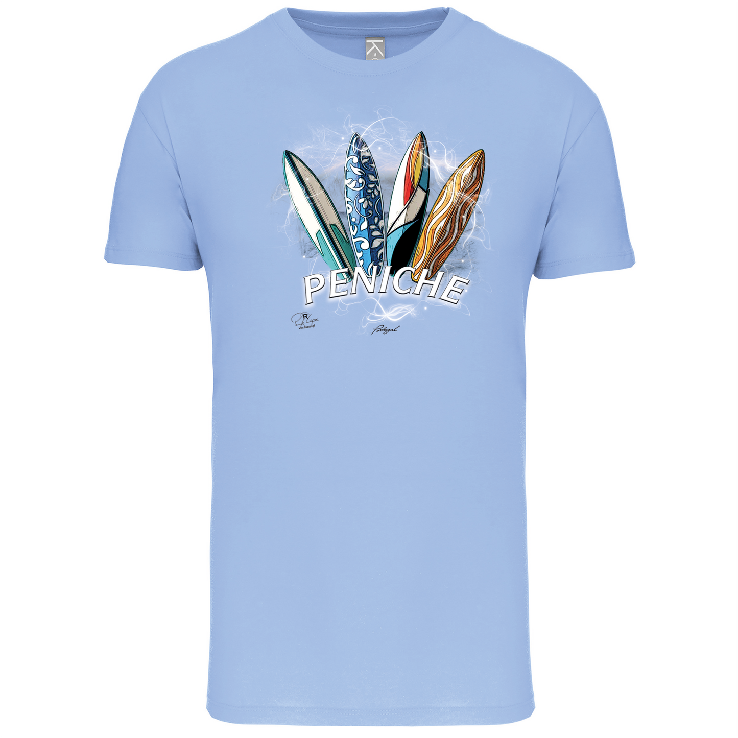 T-Shirt Algodão Biológico Surfboards Peniche