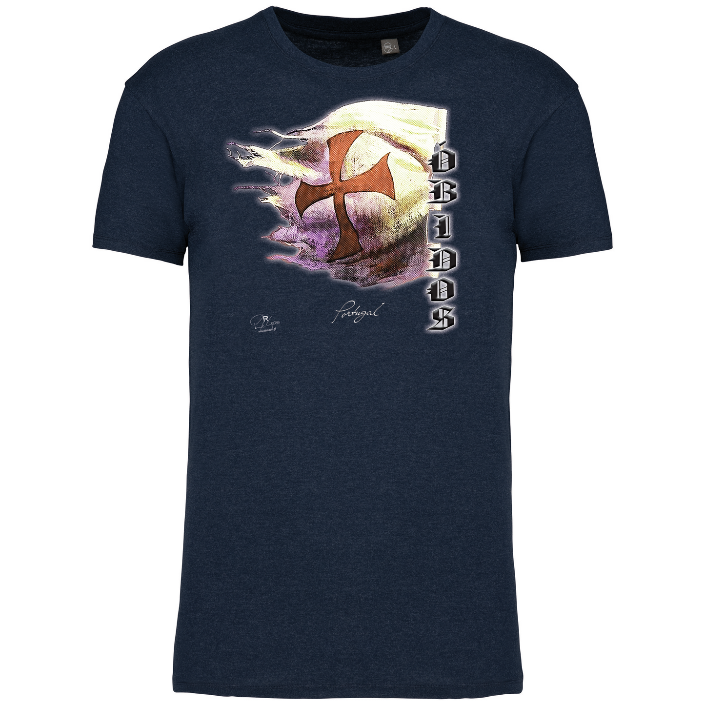 T-Shirt Algodão Biológico Bandeira Templários
