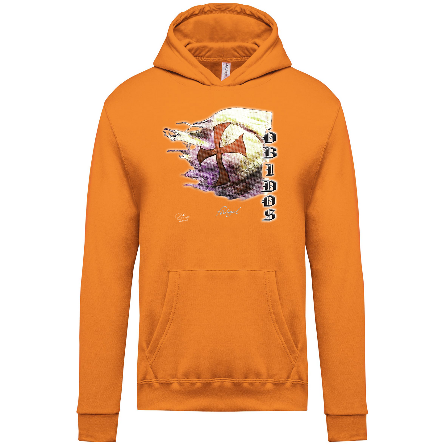 Sweatshirt capuz Kariban Kids Bandeira Templários