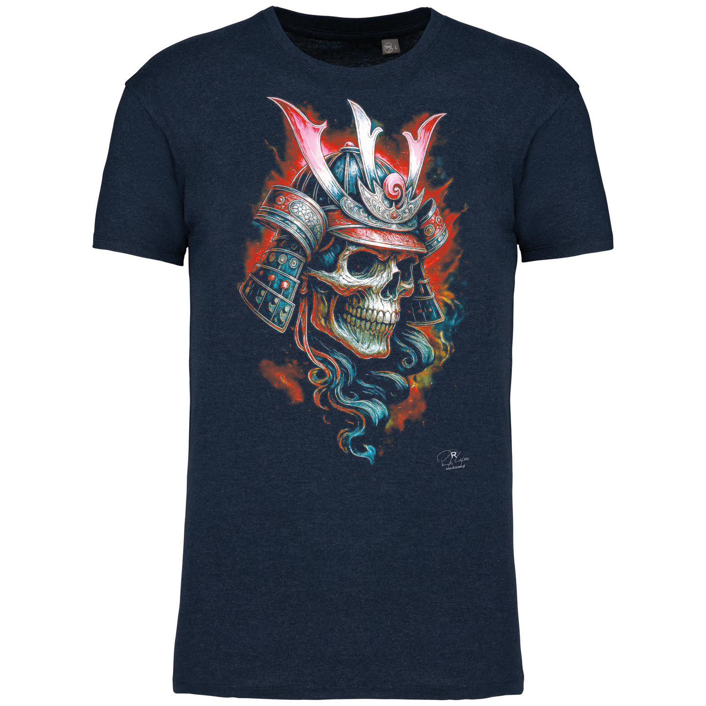 T-Shirt Algodão Biológico Samurai Skull