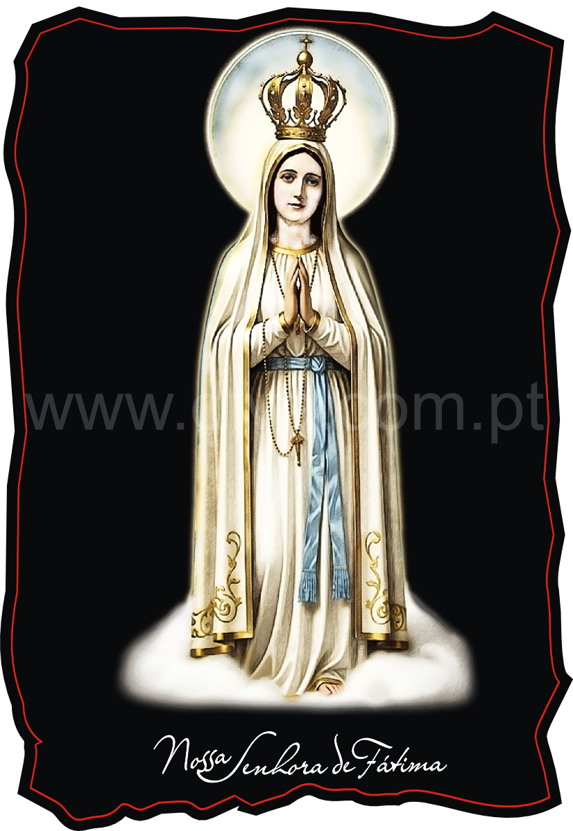 Magnético de Madeira Nossa Senhora de Fátima