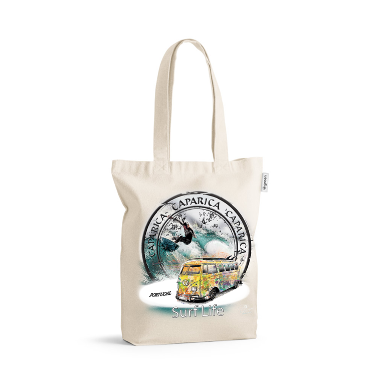 Saco de Algodão Crú 220g Surf Life Caparica