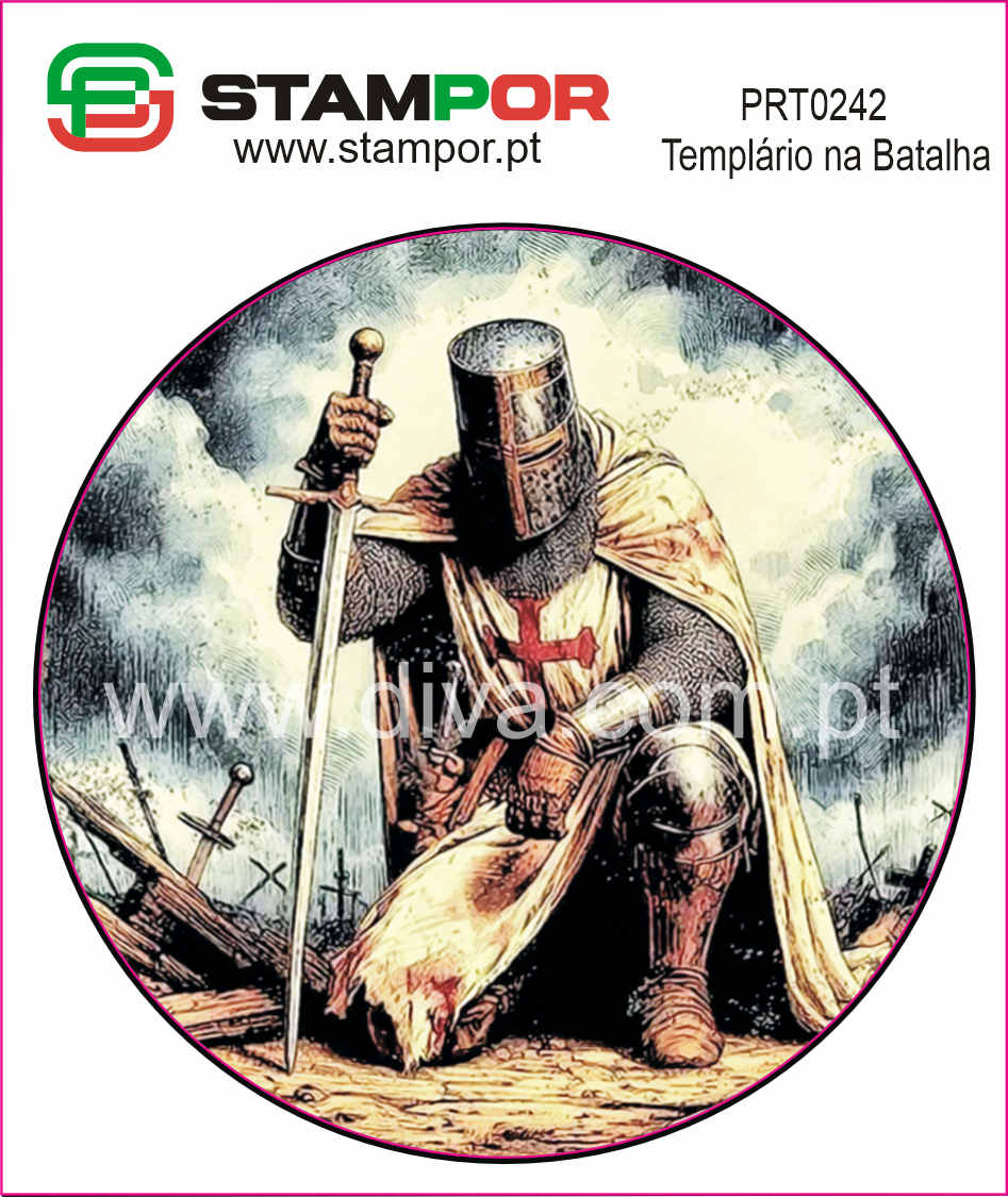 Sticker Templário na Batalha