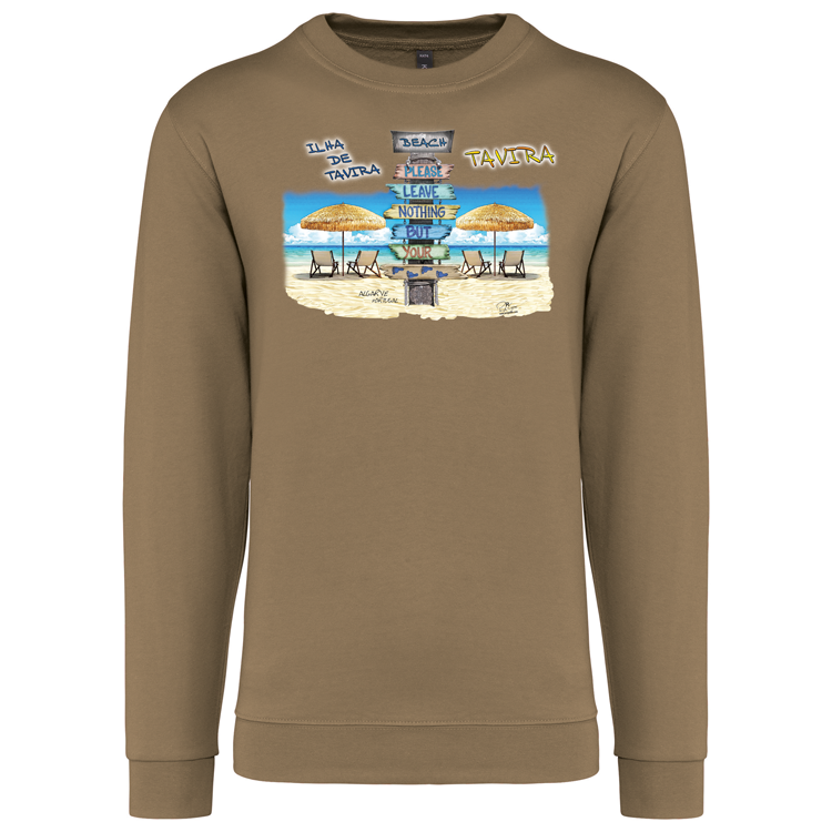 Sweatshirt Kariban sem Capuz Pegadas Tavira