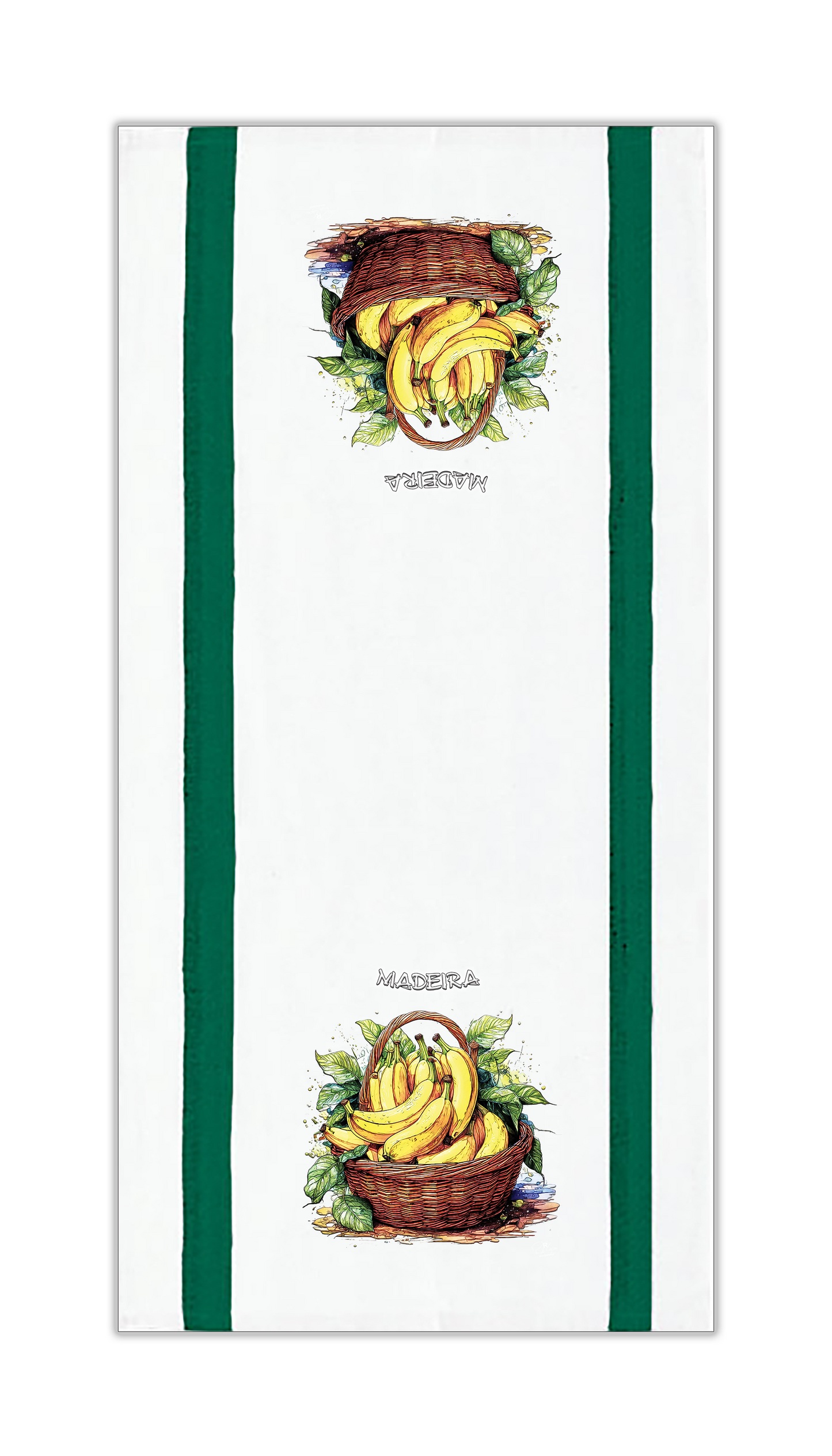 Panos de Cozinha Cesto de Bananas
