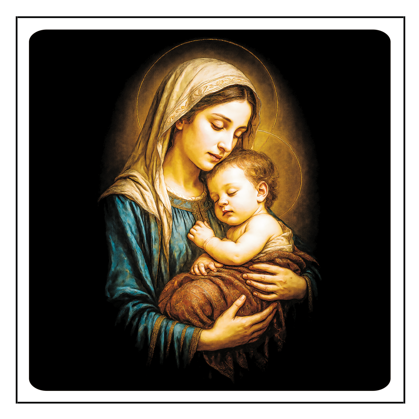 Postal Sagrado Abraço Maternal