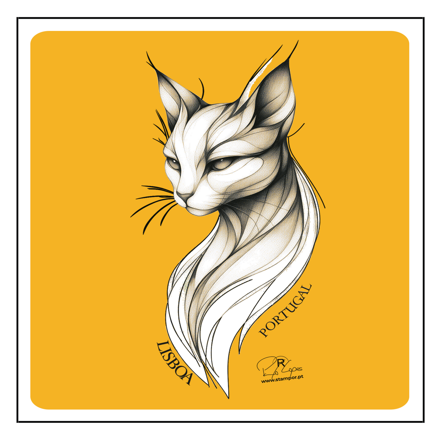 Postal Gato Estilo