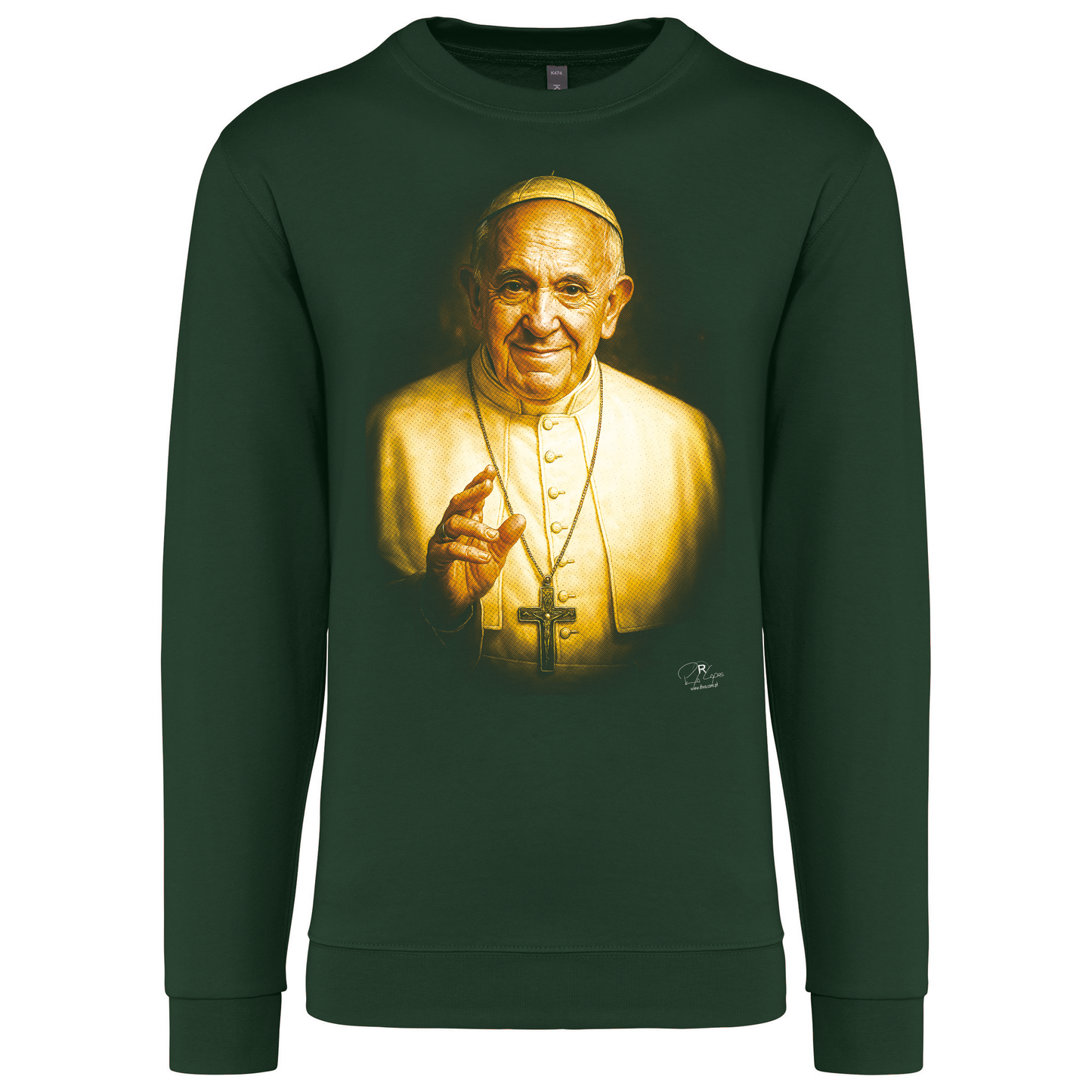 Sweatshirt Kariban sem Capuz Papa Francisco