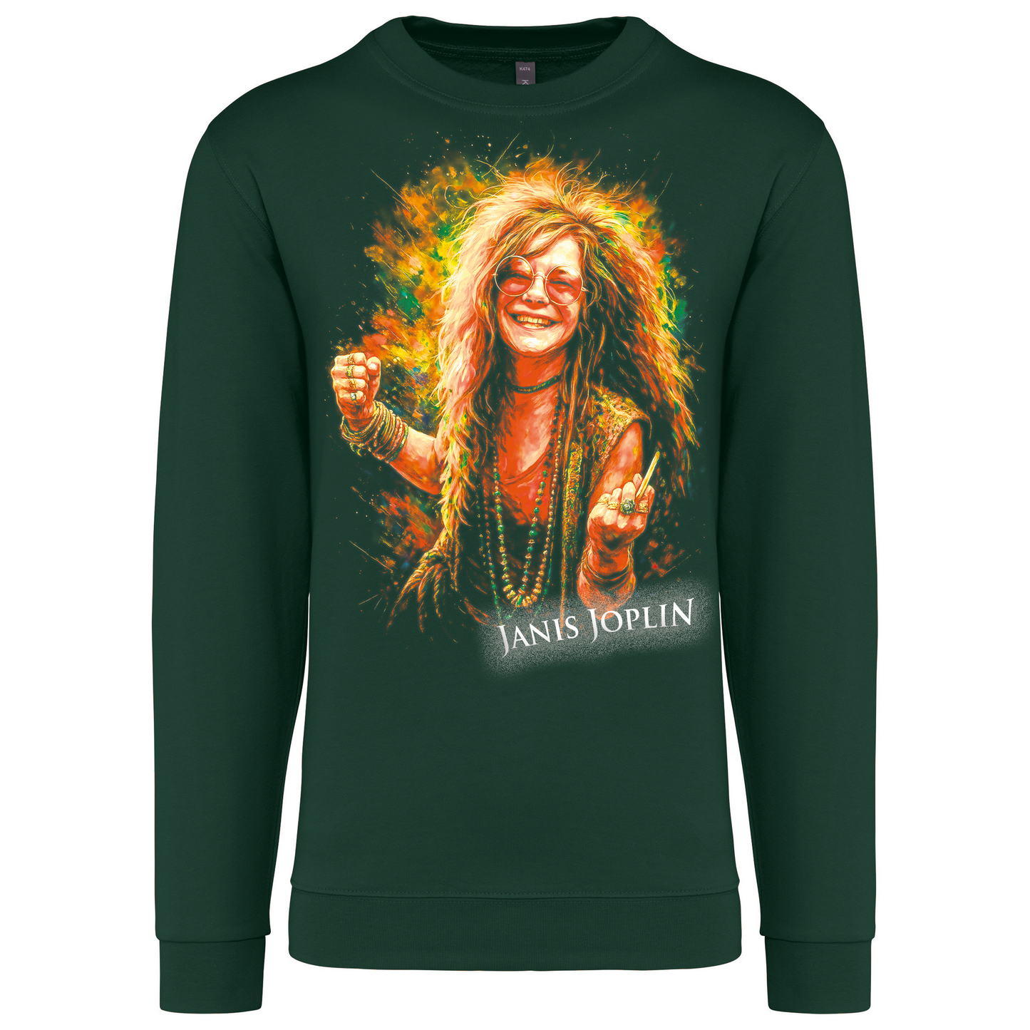 Sweatshirt Kariban sem Capuz Janis Joplin