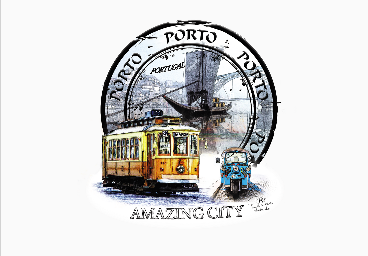 Magnético 3D Amazing City Porto