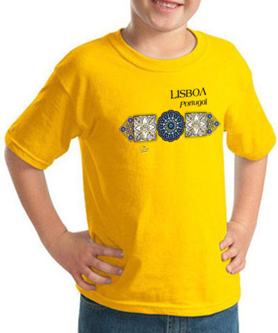 T-shirt Kids Azulejo Árabe Lisboa