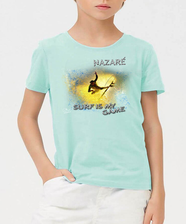 T-shirt Kids Surf is My Game Nazaré