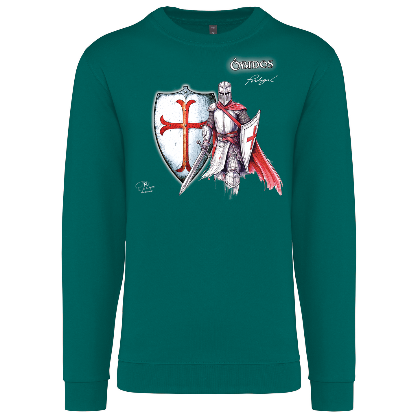 Sweatshirt Kariban sem Capuz Templário Óbidos