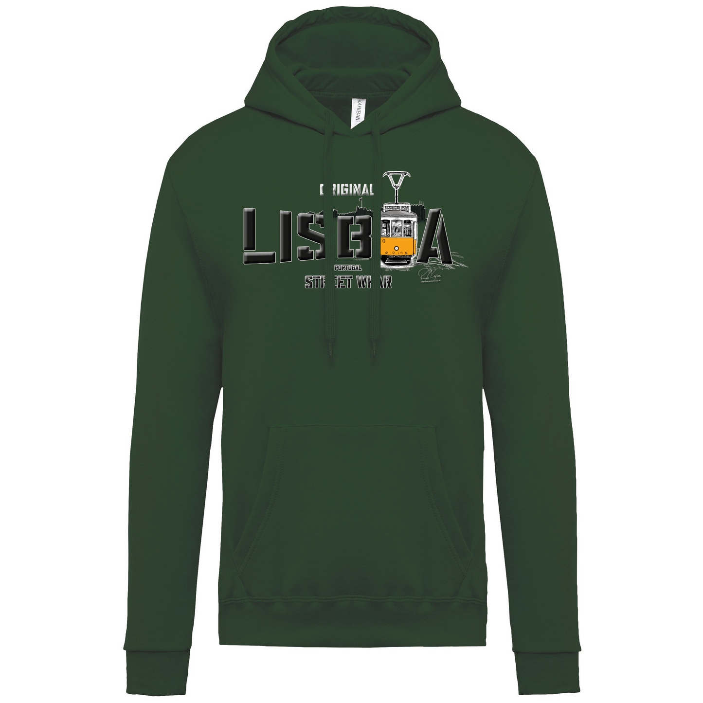 Sweatshirt Kariban com Capuz Original Lisboa