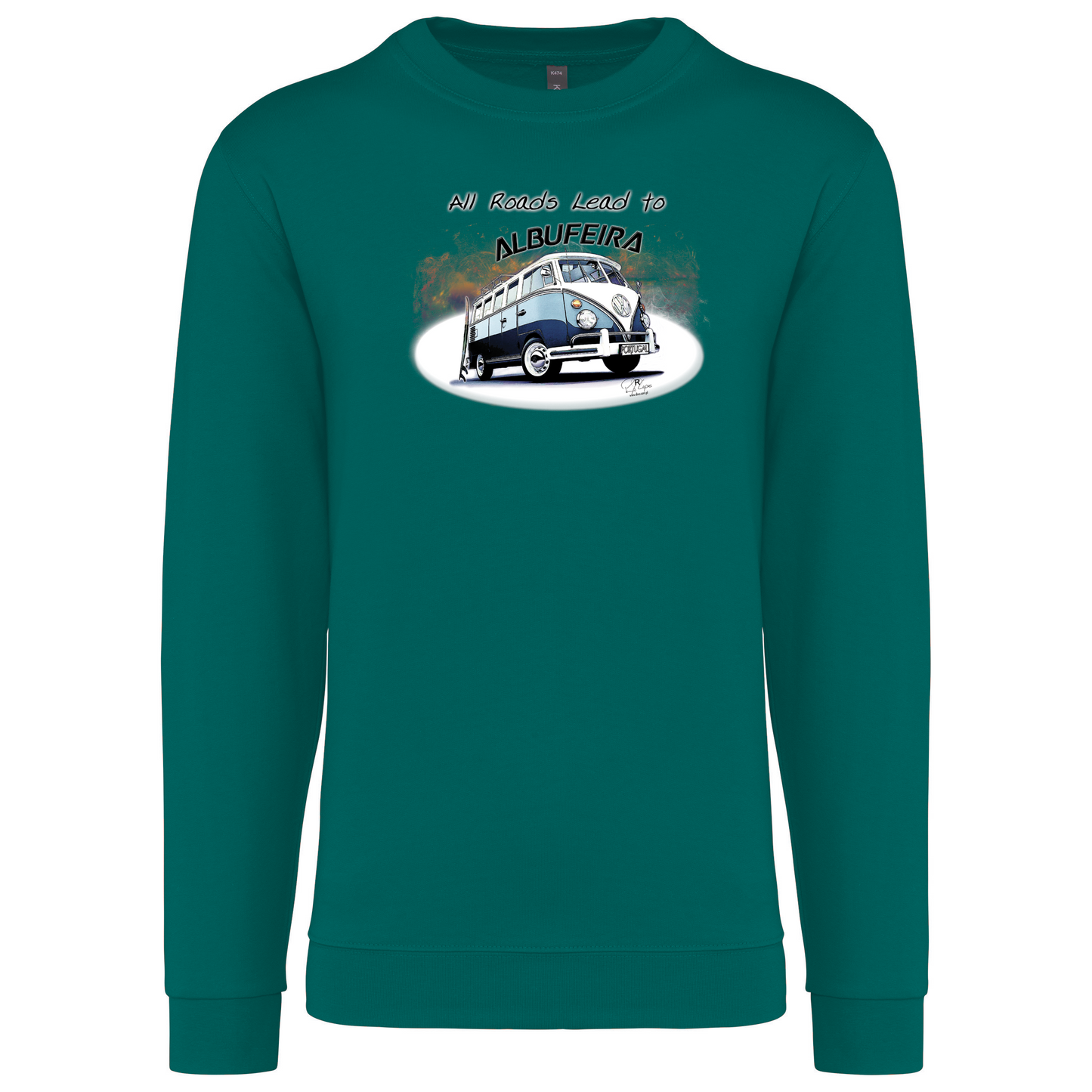 Sweatshirt Kariban sem Capuz All Roads Lead to Albufeira