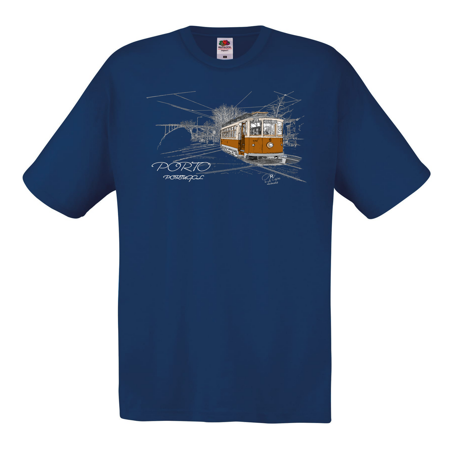 T-shirt Fruit of the Loom, Original 145g, Carmo