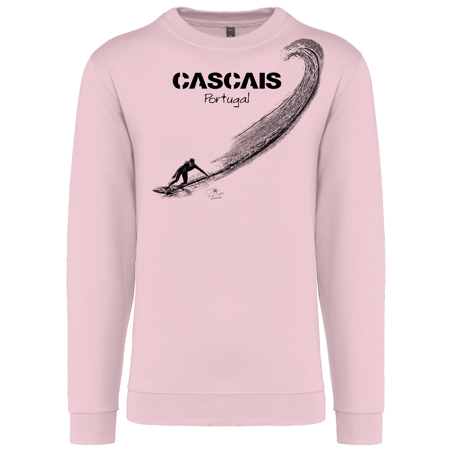 Sweatshirt Kariban sem Capuz Surf Cascais