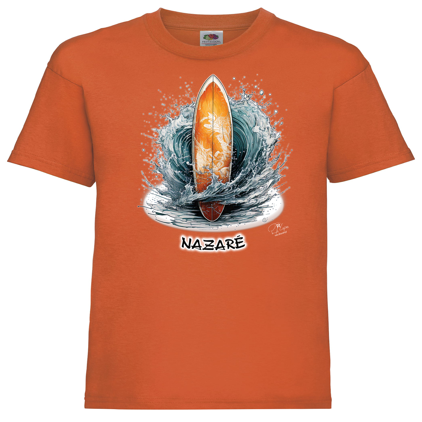 T-shirt Fruit of the Loom Kids Prancha Nazaré