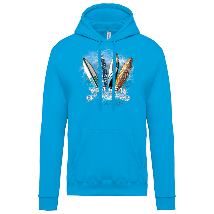 Sweatshirt Kariban com Capuz Surfboards Vila Real Stº António