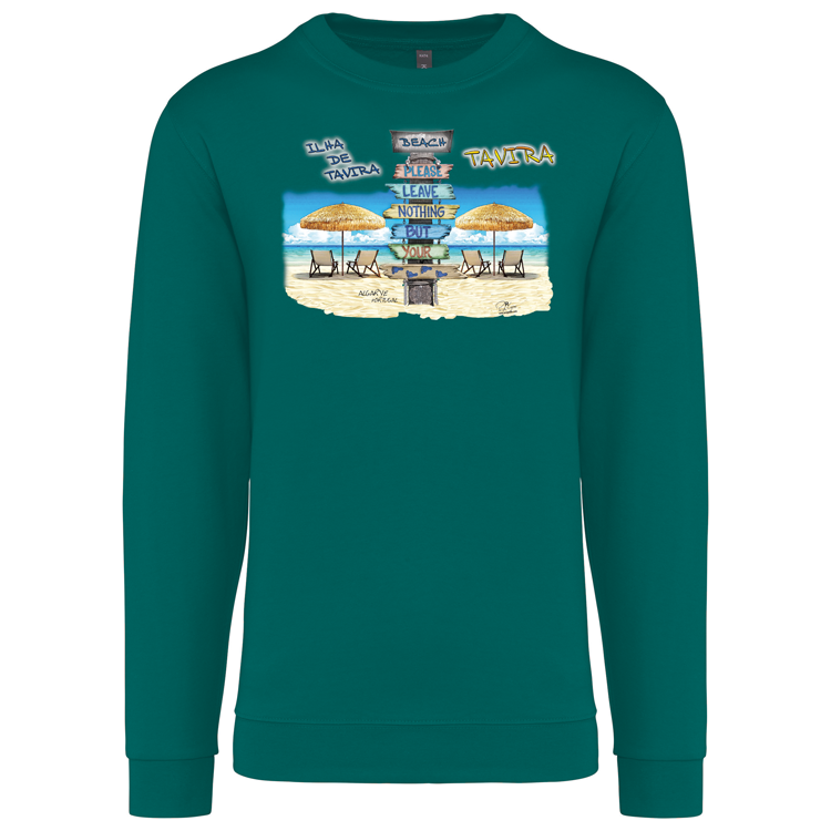 Sweatshirt Kariban sem Capuz Pegadas Tavira