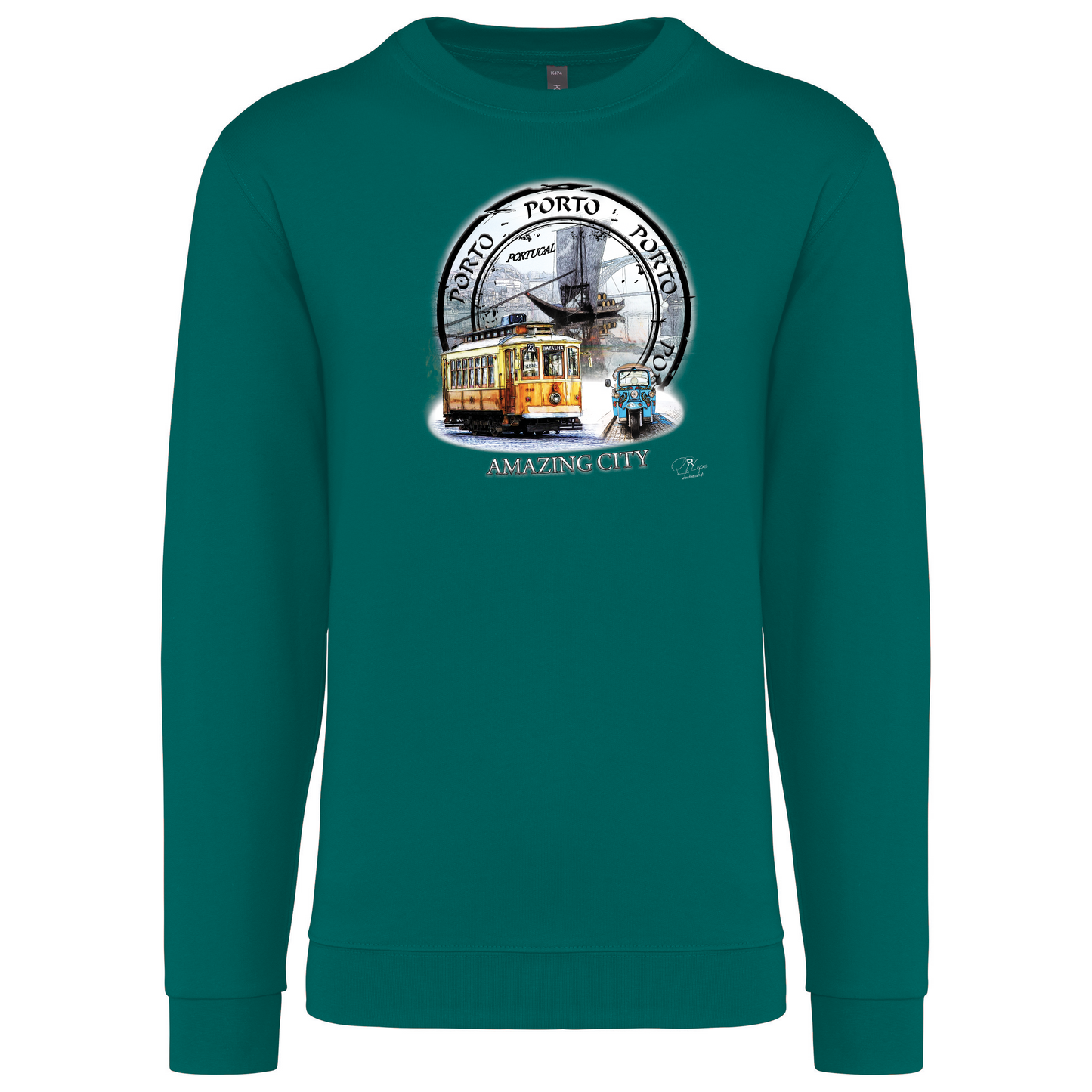 Sweatshirt Kariban sem Capuz Amazing City Porto